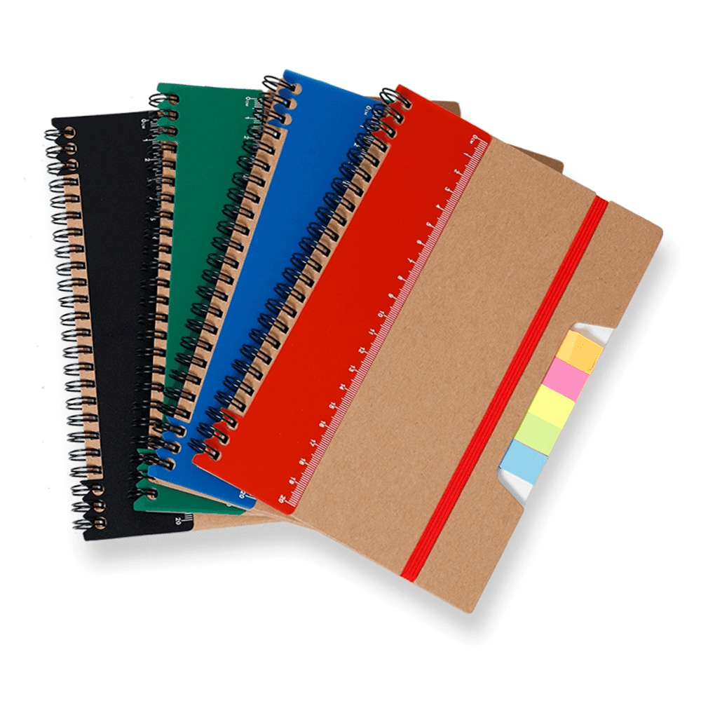 Caderno 15x21cm Kraft com Elástico e Autoadesivos 14692 Personalziado