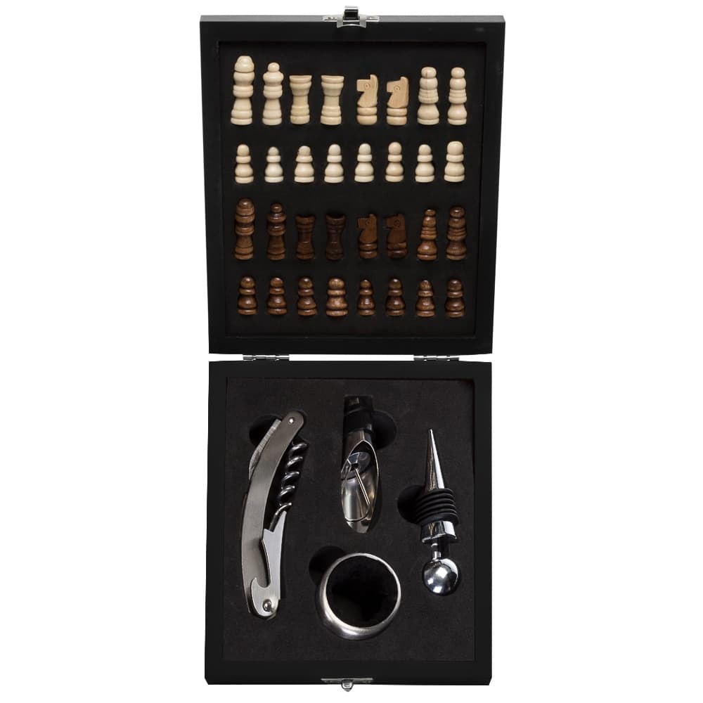 Kit Vinho Xadrez 4 Peças 12046 Personalizado