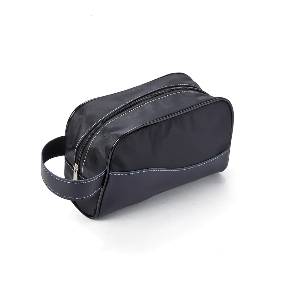 Necessaire de Couro Sintético e Nylon 14572 Personalizada