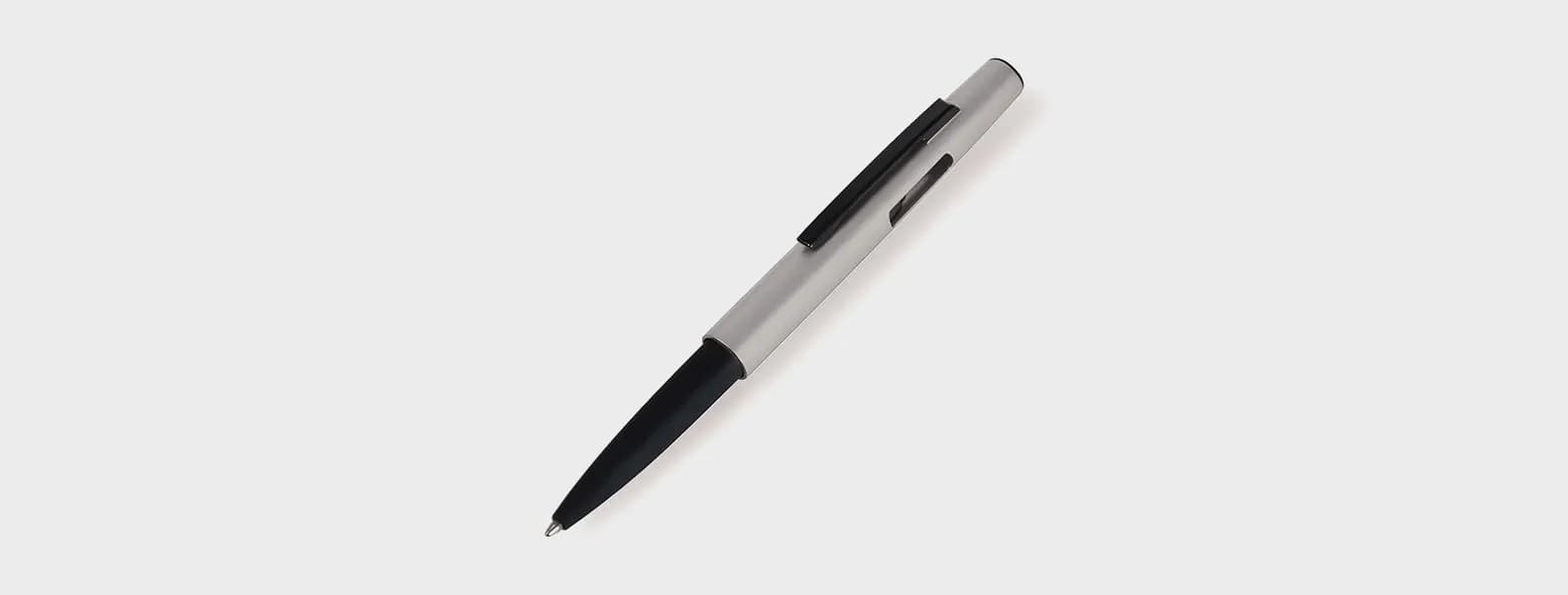Caneta Esferográfica Em Abs Com Tampa E Ponta Touch Prata CI-73000
