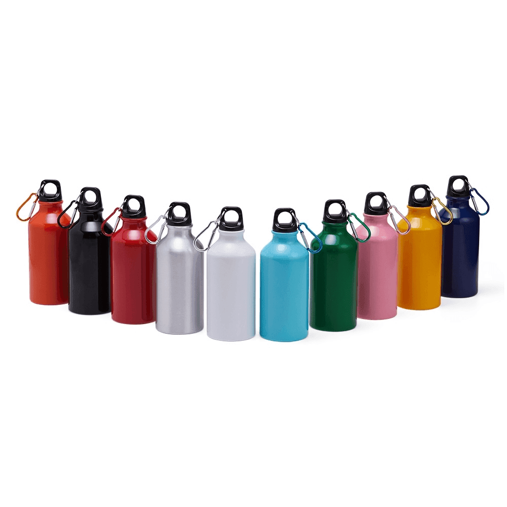Squeeze Alumínio 400Ml Com Mosquetão 09138 Personalizado