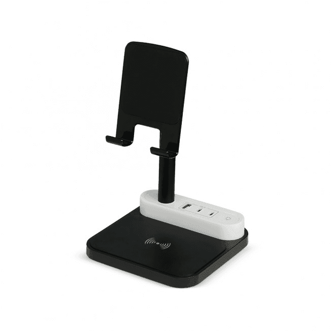Base de Carregamento com Suporte Celular e Luminária 08000 Personalizada