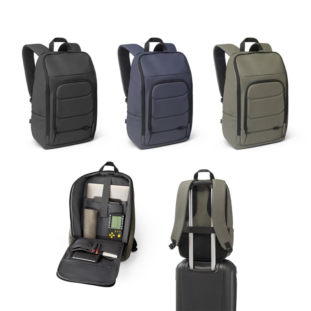 WUHAN. Mochila Para Notebook Em 600D, Poliéster Reciclado (100% Rpet), De Alta Densidade, Com Revestimento Resistente À Água 16" 92193