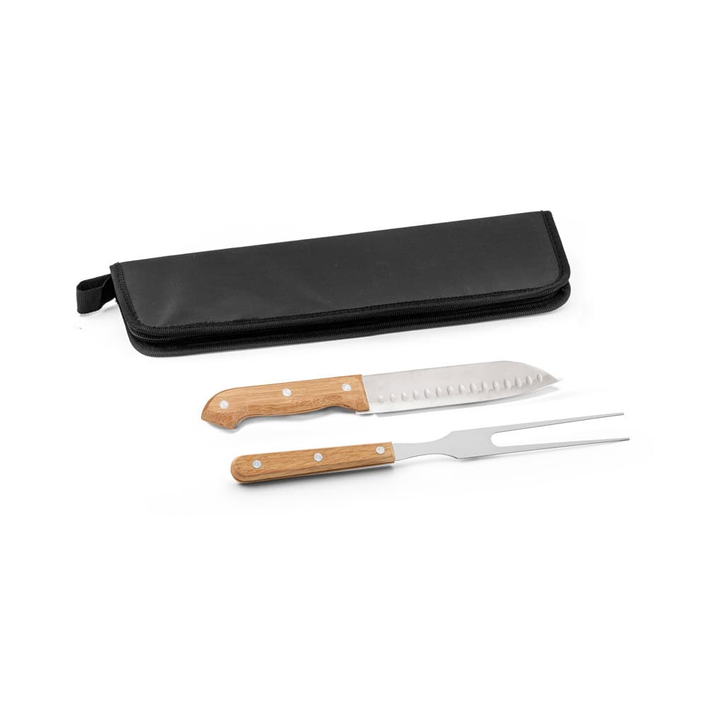 LOVAGE. Kit Churrasco com Estojo em 210D com 2 Peças 94365