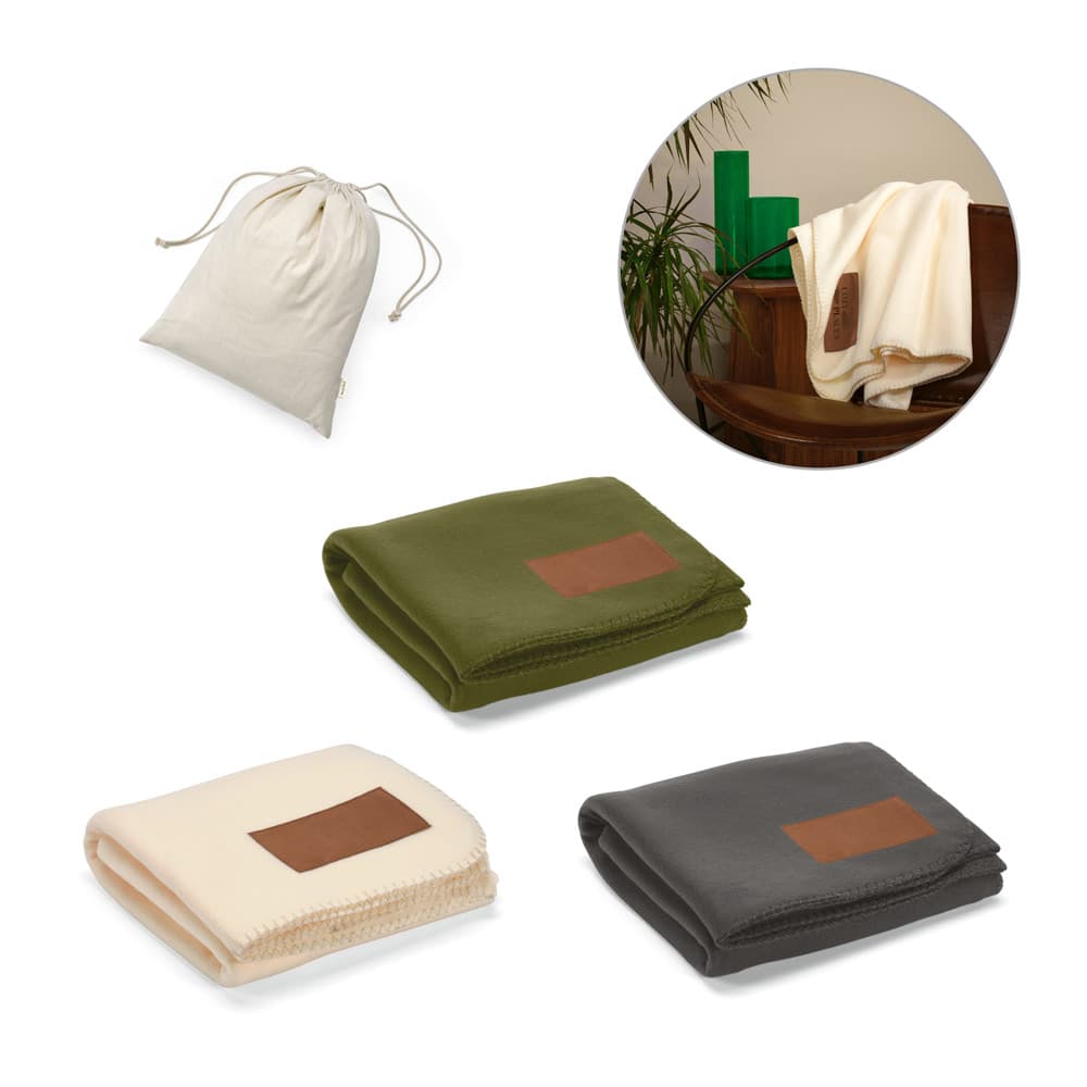 COZY. Manta Em Tecido Polar, 100% Poliéster Reciclado (100% Rpet) 99154